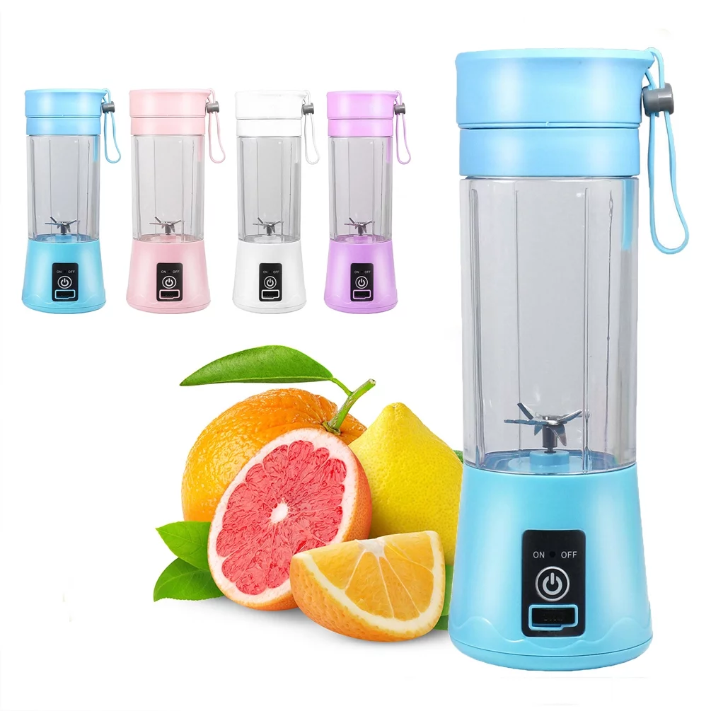 380Ml Electric Juicer Bottle, Fruit Vegetable Blender