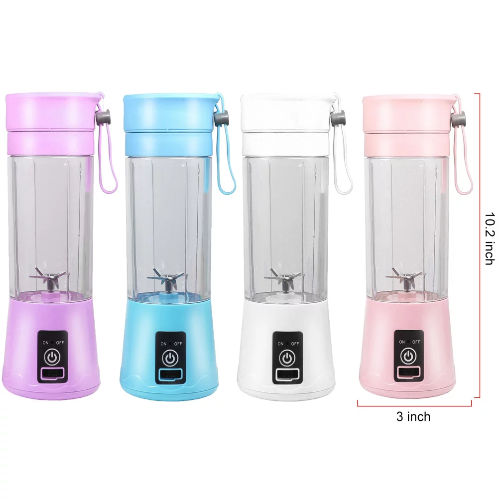 380Ml Electric Juicer Bottle, Fruit Vegetable Blender