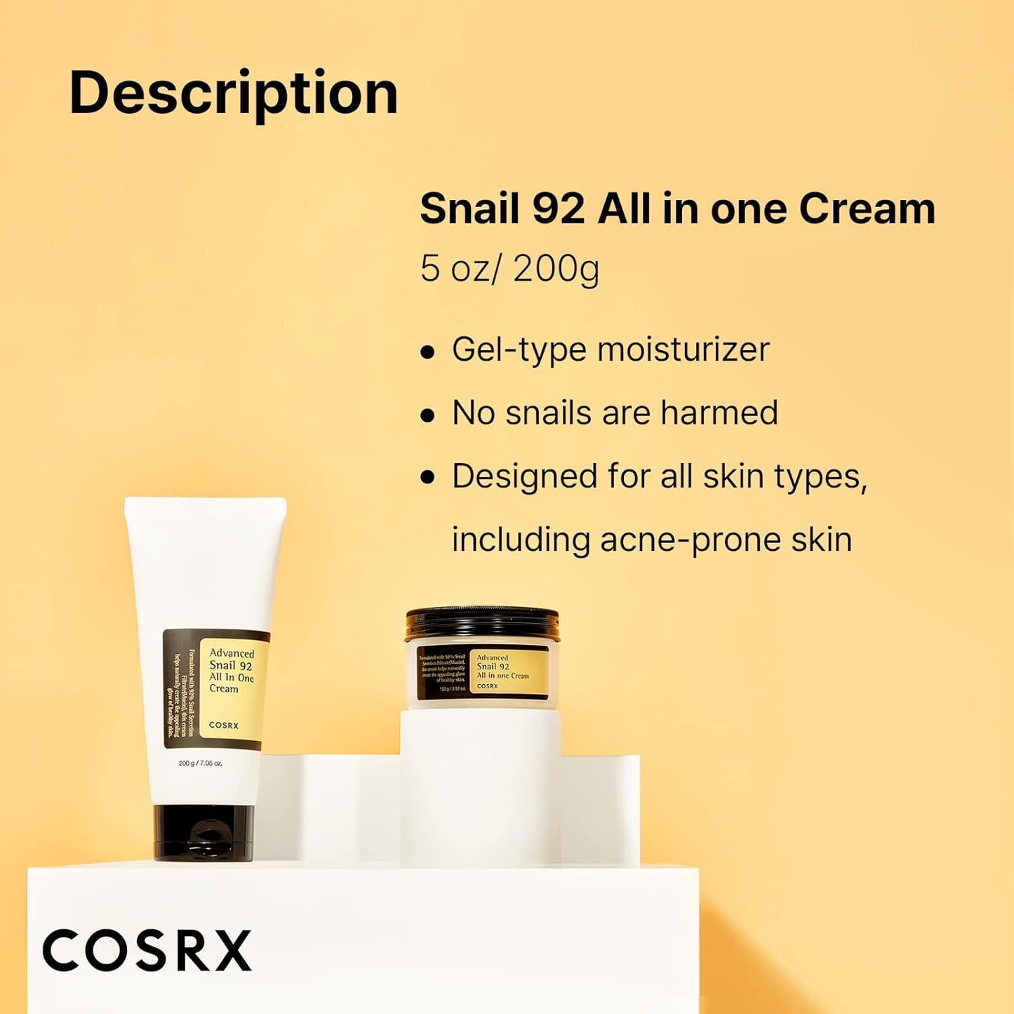 Snail Mucin 92% Moisturizer