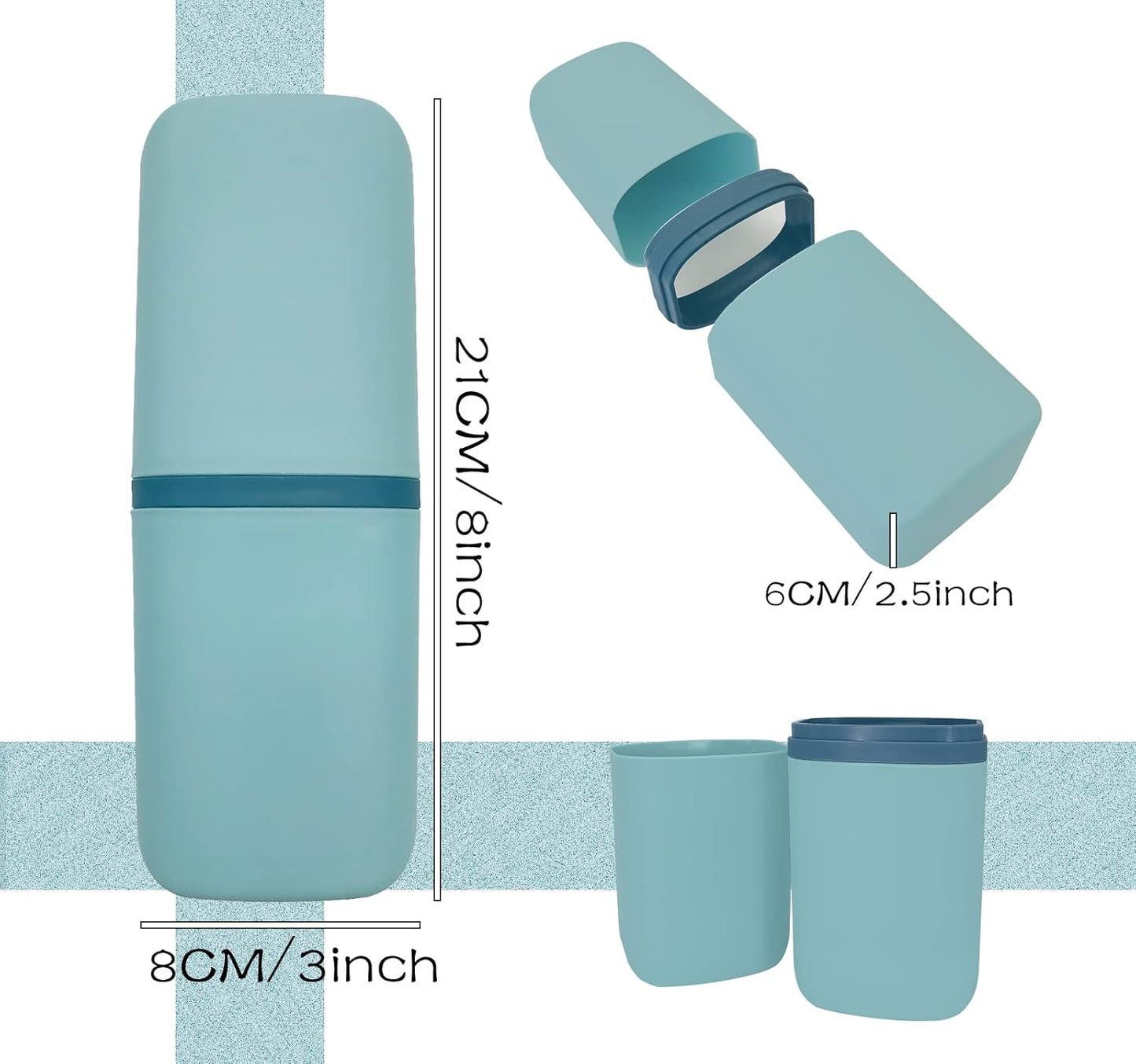 Travel Toothbrush & Toothpaste Case