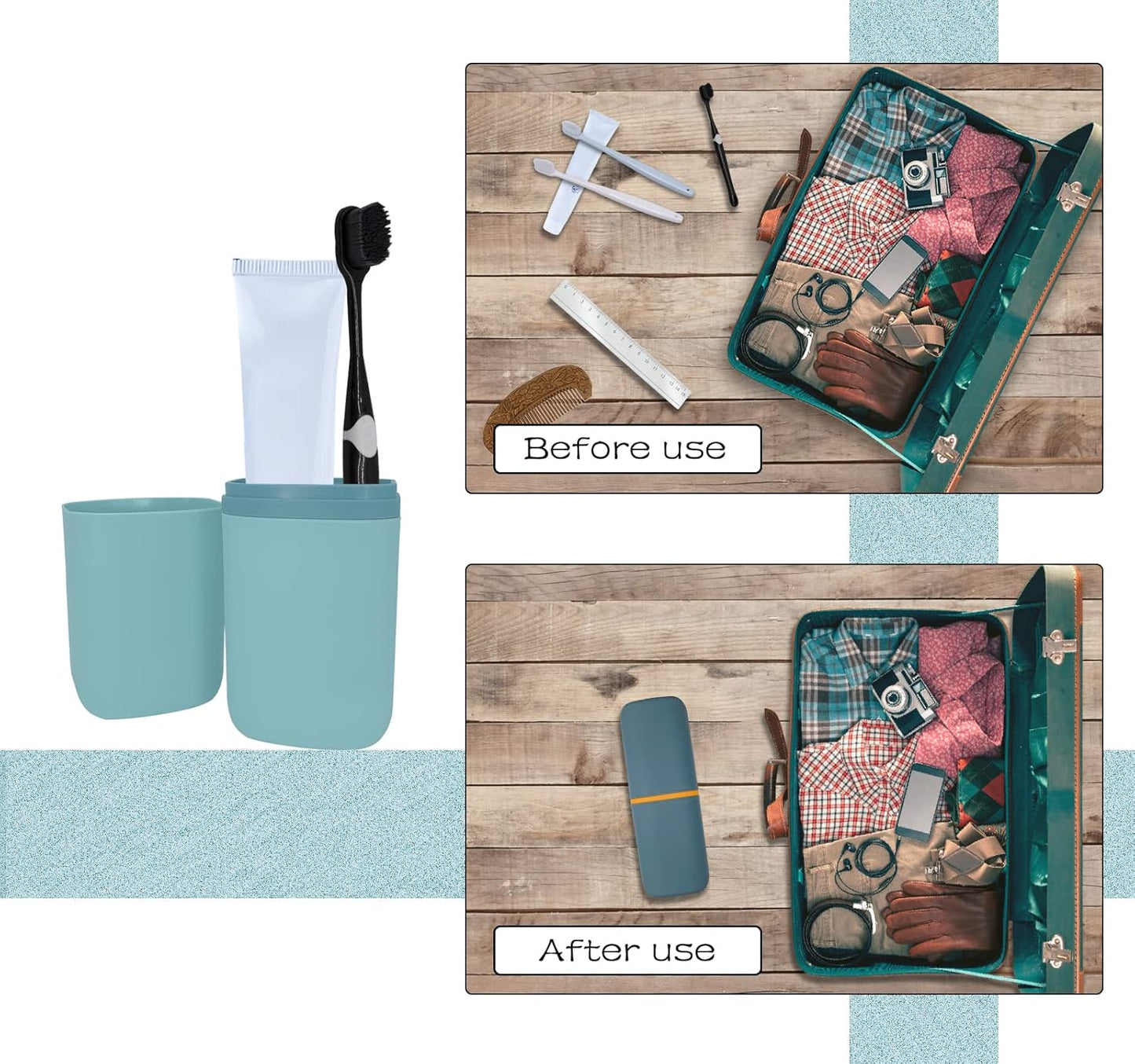 Travel Toothbrush & Toothpaste Case