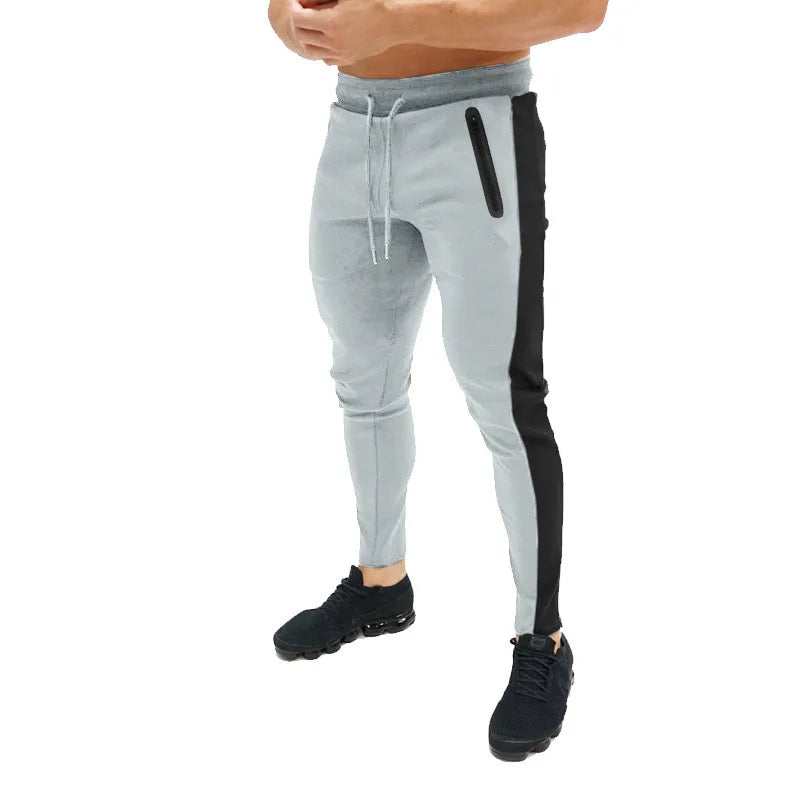 Men Running Pants With Zipper Pockets Men Training and Joggings Pants