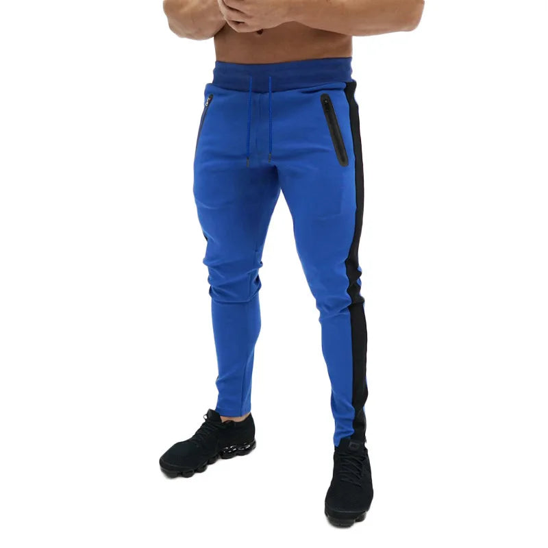 Men Running Pants With Zipper Pockets Men Training and Joggings Pants