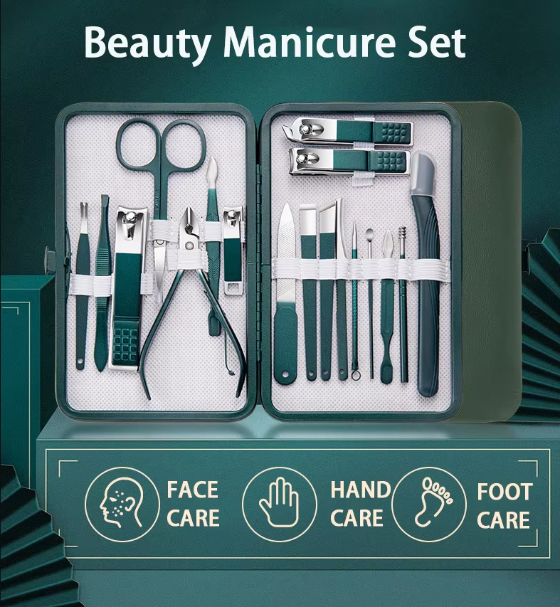 Professional 7/10/12/18 Piece Nail Care Kit