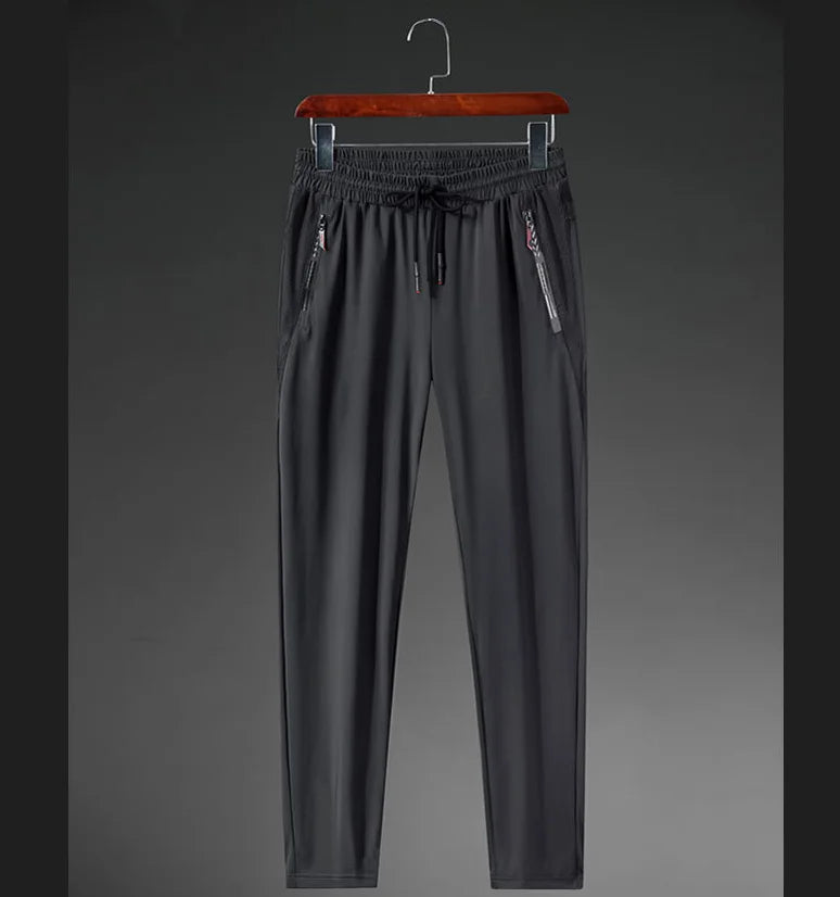 Men Running Pants With Zipper Pockets Men Training and Joggings Pants