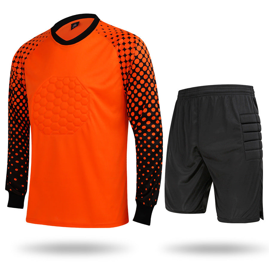 Adult Football Goalkeeper Jersey Set With Sponge Protection