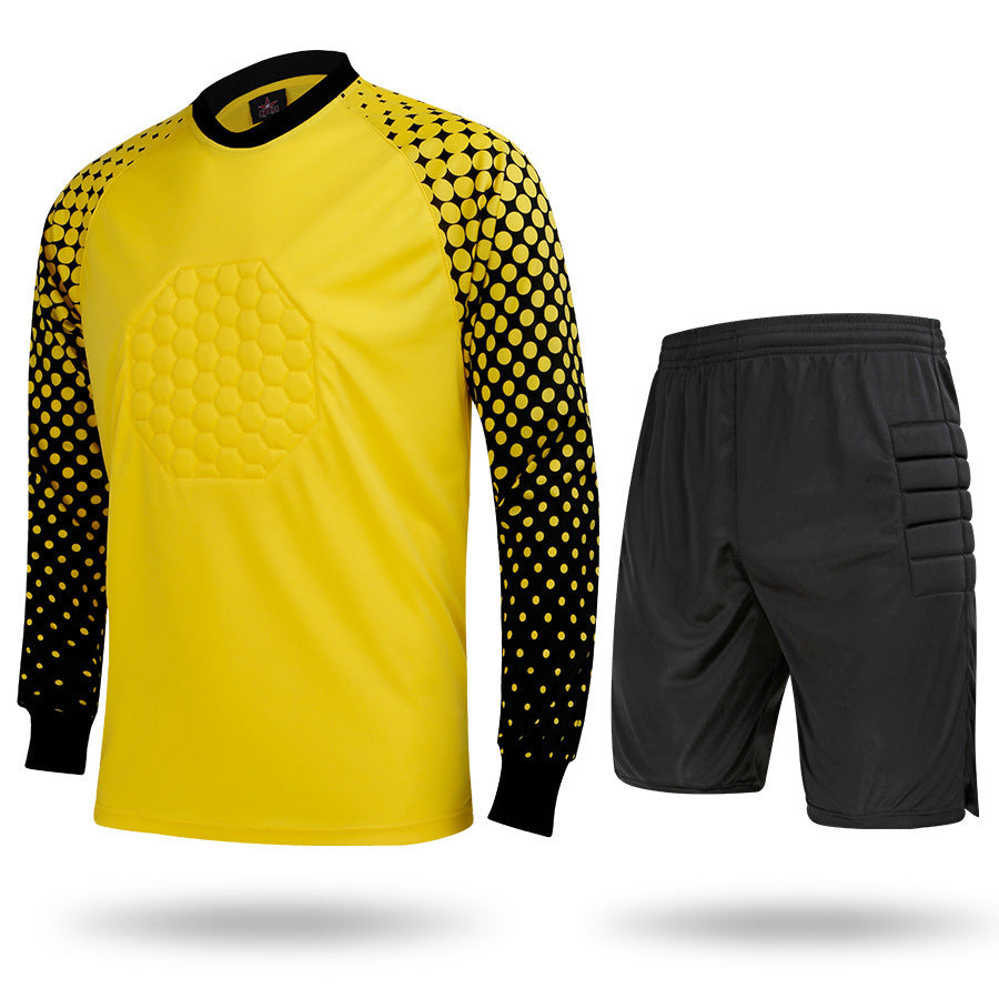 Adult Football Goalkeeper Jersey Set With Sponge Protection