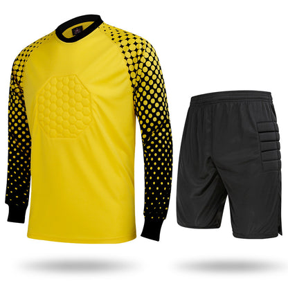 Adult Football Goalkeeper Jersey Set With Sponge Protection
