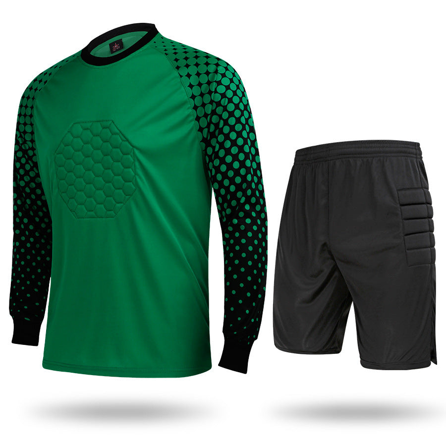 Adult Football Goalkeeper Jersey Set With Sponge Protection