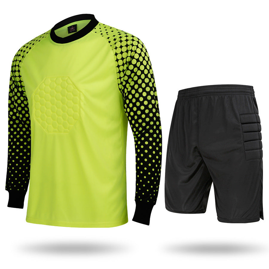 Adult Football Goalkeeper Jersey Set With Sponge Protection