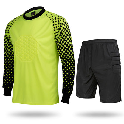 Adult Football Goalkeeper Jersey Set With Sponge Protection