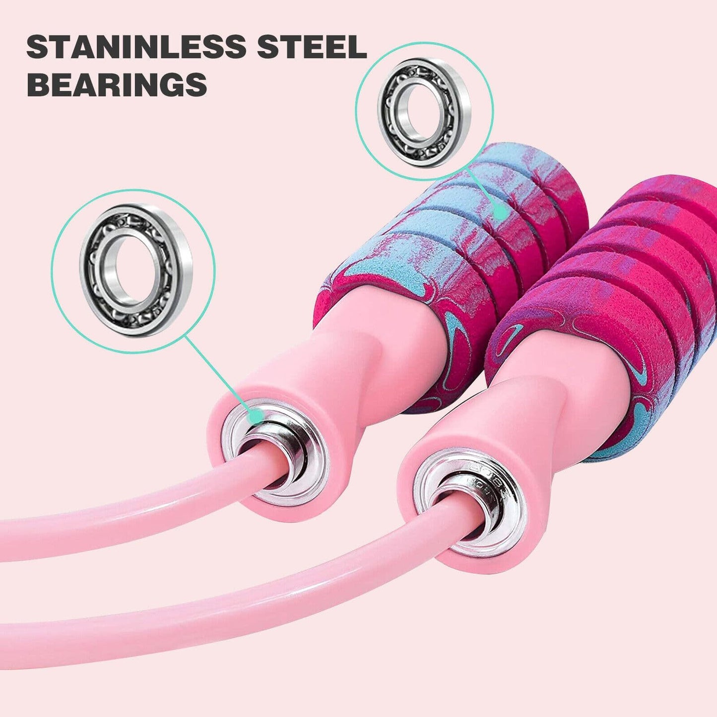 Rope With 2 In 1 Training Adjustable Ropeless Skipping Rope
