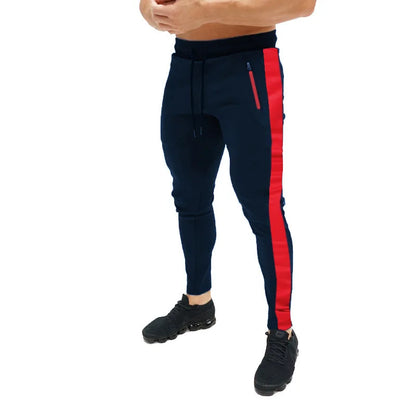 Men Running Pants With Zipper Pockets Men Training and Joggings Pants