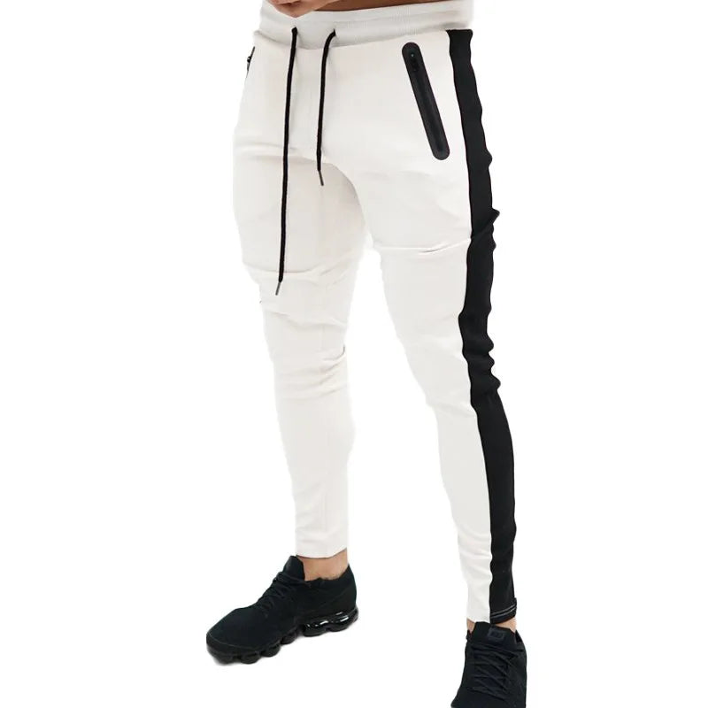 Men Running Pants With Zipper Pockets Men Training and Joggings Pants