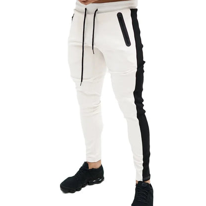 Men Running Pants With Zipper Pockets Men Training and Joggings Pants