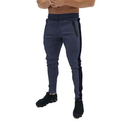 Men Running Pants With Zipper Pockets Men Training and Joggings Pants